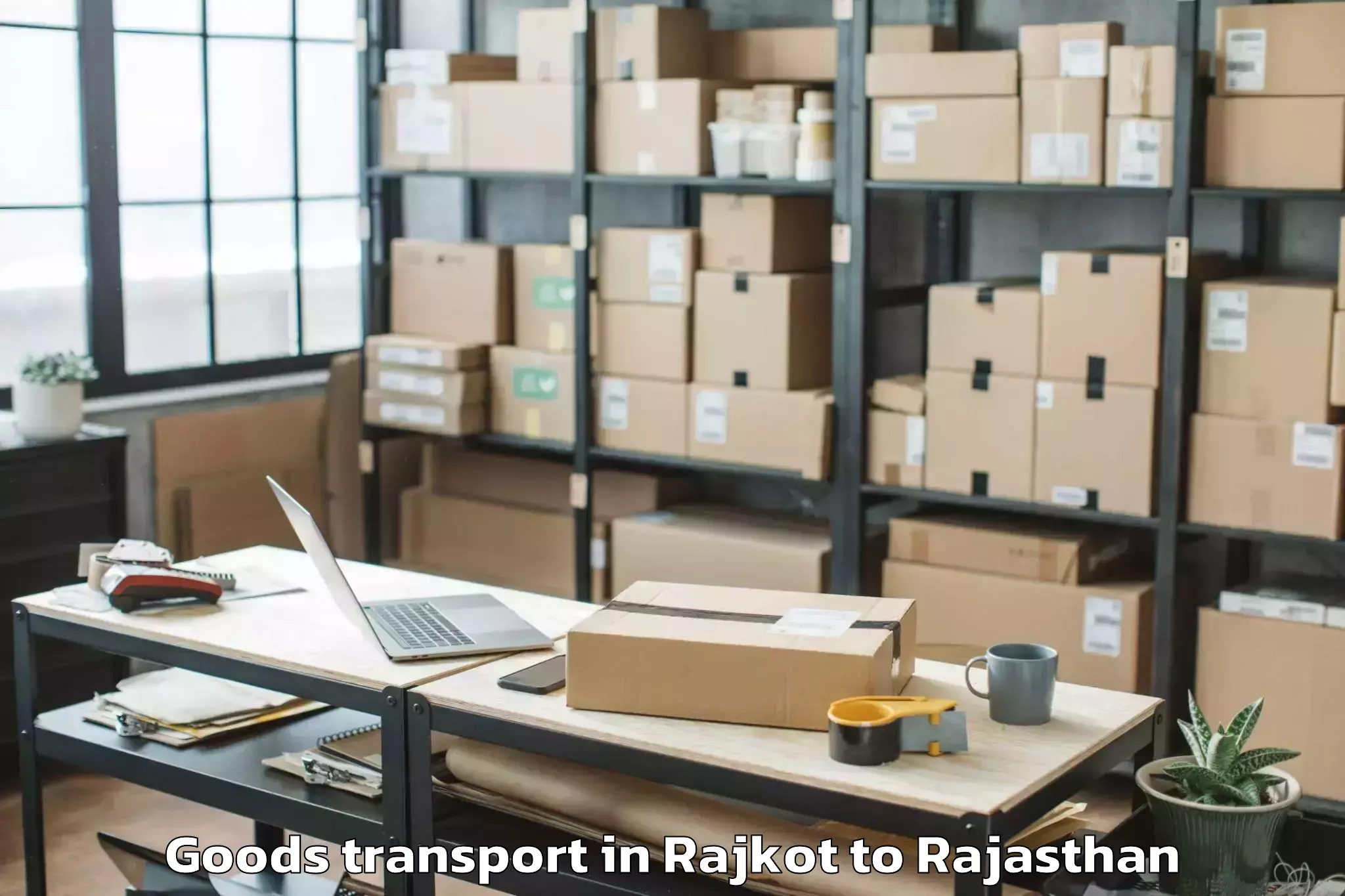 Book Your Rajkot to Lachhmangarh Sikar Goods Transport Today